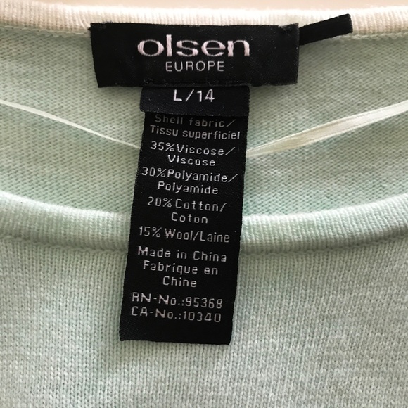 OLSEN Women's Merino Blend Sweater Size L - Picture 3 of 10